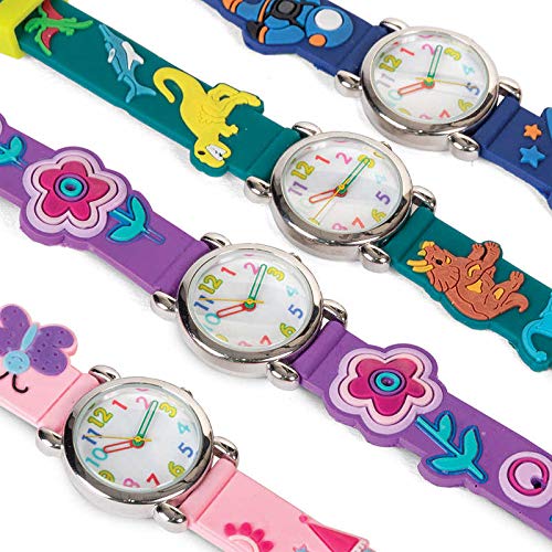 Timers Diversión - Colorido 3D reloj de pulsera de diseño analógico para niños , color/modelo surtido