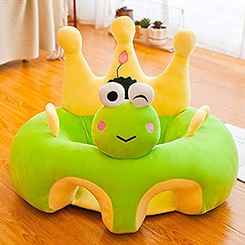 Tiowo niños Silla de Felpa bebé Sentado Apoyo sofá Juguetes de Peluche muñeca de Peluche niños en Lectura sofá Silla cojín niños Muebles (Frog)