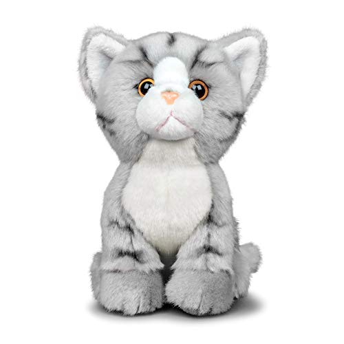 Tobar-Tobar-37235 - Peluche de Gato tigrado, Color Gris, Animigos World of Nature, 37235