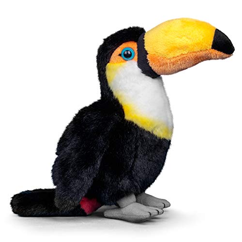 Tobar-Tobar-37249-Peluche Toucan, Animigos World of Nature, 37249, Negro