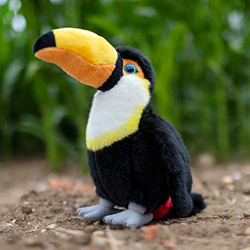 Tobar-Tobar-37249-Peluche Toucan, Animigos World of Nature, 37249, Negro