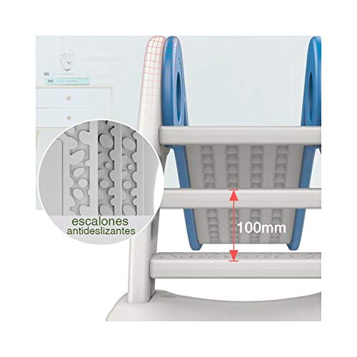 Tobogán Garden - Azul - tobogán Infantil para Jardin Parques e Interiores - Columpio y Juguete para jardín Ideal para niños y niñas