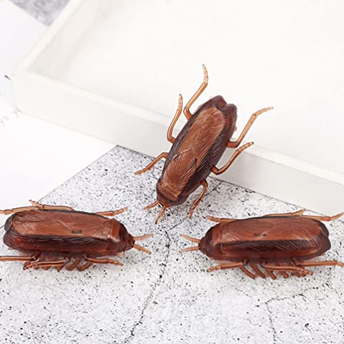 Toddmomy 6 PCS Broma Fake Cucarachas Plásticas Electrónicos Escorpión Insectos Juguetes Juguetes Insectos Asustadizos Trucos Insectos para La Navidad Halloween Party Favores