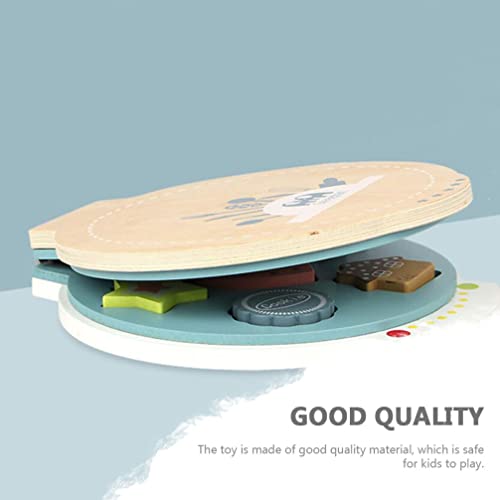 Toddmomy Panqueques Maker Toy Wood Crepe Pan Toy Children Pretend Play Griddle Preeschool Educational Juguete para Niños Dradler Regalos