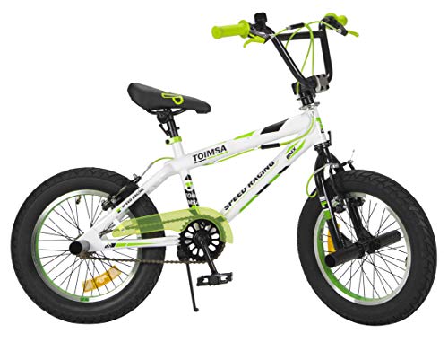 TOIMSA - Bicicleta BMX Freestyle de 16 Pulgadas, 5 a 8 años, 536, Multicolor