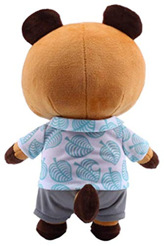 Tom Nook Juguete Munecos de Peluche de Mapache Juego de Juguetes de Peluche de Dibujos Animados para Regalo de Cumpleanos Decoracion del Hogar, 11 pulgadas