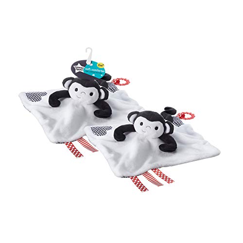 Tommee Tippee Doudou Suave para Bebés, Peluche con Mordedor, 0m+, Diseño Limpia Fácil, Marco el Mono