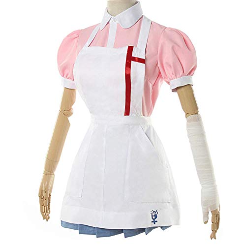 TONGJI Anime Nuevo Dangan Ronpa 2 Cosplay Disfraces, Mikan Tsumiki Maid Uniforme utilizado para mujeres Halloween Navidad carnaval fiesta temática Cosplay