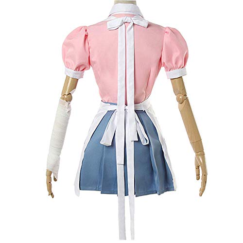 TONGJI Anime Nuevo Dangan Ronpa 2 Cosplay Disfraces, Mikan Tsumiki Maid Uniforme utilizado para mujeres Halloween Navidad carnaval fiesta temática Cosplay