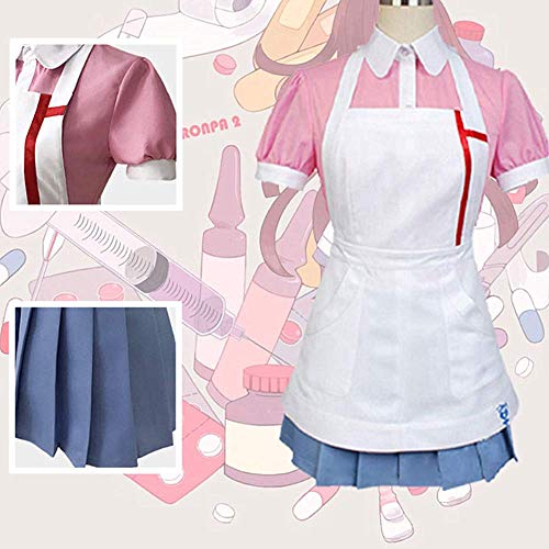 TONGJI Anime Nuevo Dangan Ronpa 2 Cosplay Disfraces, Mikan Tsumiki Maid Uniforme utilizado para mujeres Halloween Navidad carnaval fiesta temática Cosplay