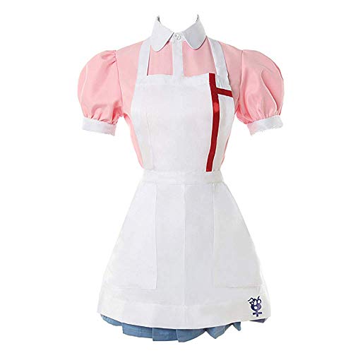 TONGJI Anime Nuevo Dangan Ronpa 2 Cosplay Disfraces, Mikan Tsumiki Maid Uniforme utilizado para mujeres Halloween Navidad carnaval fiesta temática Cosplay