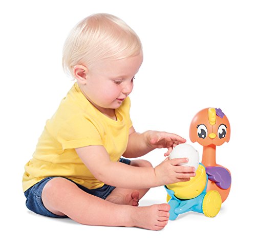 Toomies E72723C Tomy Pop and Hatch Juguete de Empuje a lo Largo, Lanzador de gallina para niños y niñas de 9 Meses, 1 y 2 años, Varios