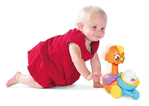 Toomies E72723C Tomy Pop and Hatch Juguete de Empuje a lo Largo, Lanzador de gallina para niños y niñas de 9 Meses, 1 y 2 años, Varios