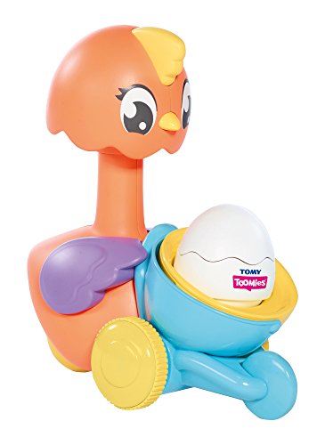 Toomies E72723C Tomy Pop and Hatch Juguete de Empuje a lo Largo, Lanzador de gallina para niños y niñas de 9 Meses, 1 y 2 años, Varios