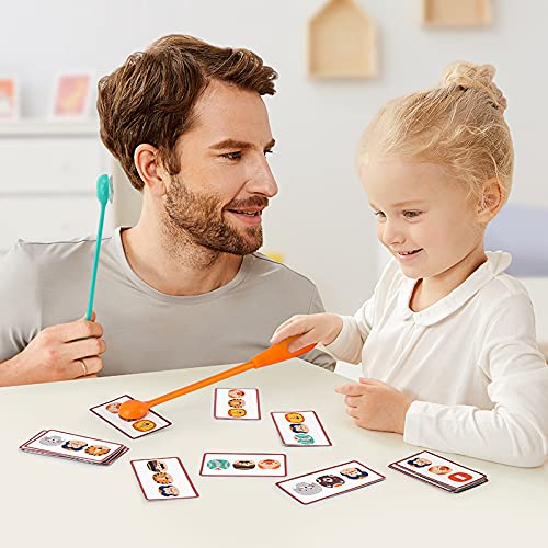 TOP BRIGHT Juego de Emparejar para Niños Circo Mágico - Juego Infantil Interactivo de Ritmo Rápido con 18 Cartas y Juguete - Juego de Memoria para Niños para la Concentración y la Percepción Visual