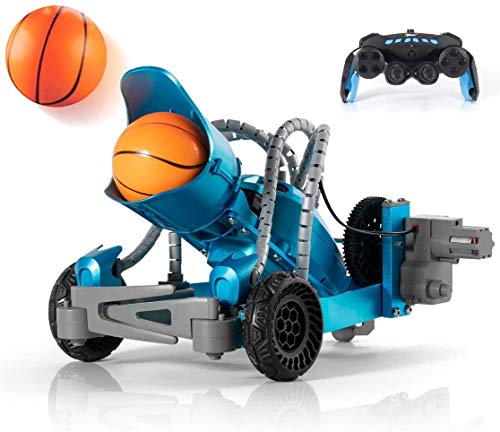 Top Race Catapulta robótica a Control Remoto RC – Metal Take Apart Robotic Ball Launcher/Shooter Arm – Kit de construcción eléctrico para Ingeniero, Juguete de Ciencia para niños – A Partir de 3 años