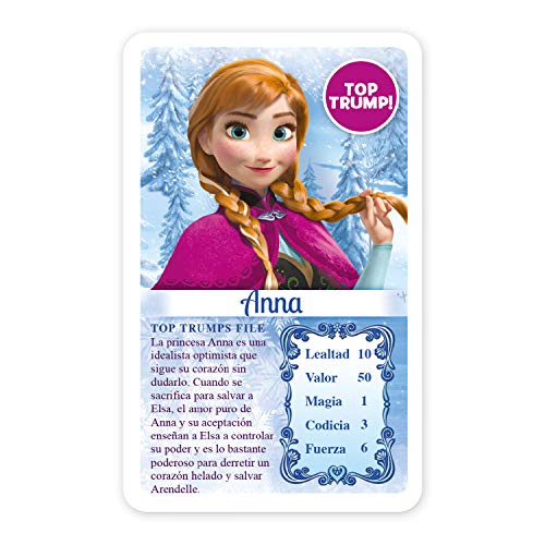 Top Trumps Frozen - Juego de Cartas Educativo | Utuliza tus conocimientos sobre tus personajes favoritos para ganar - Versión en Español