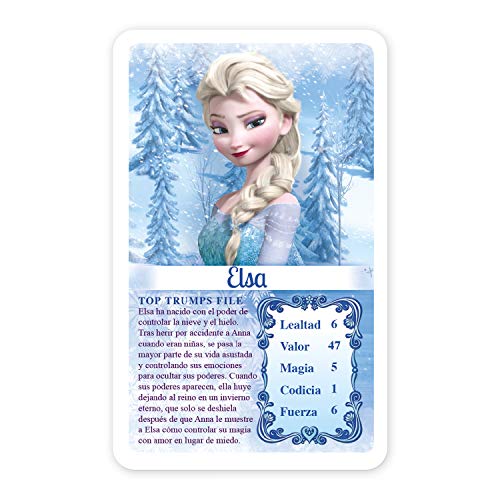 Top Trumps Frozen - Juego de Cartas Educativo | Utuliza tus conocimientos sobre tus personajes favoritos para ganar - Versión en Español