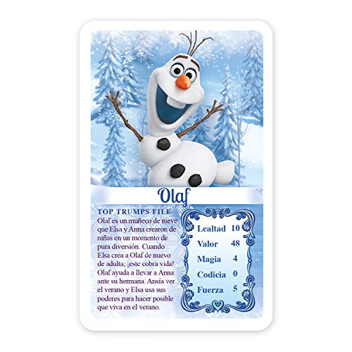 Top Trumps Frozen - Juego de Cartas Educativo | Utuliza tus conocimientos sobre tus personajes favoritos para ganar - Versión en Español