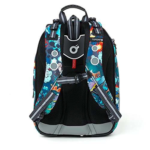 TOPGAL Mochila Escolar Niño 10 Años Mochila Para Colegio Mochila Para Ordenador Portátil Libros A4 Tableta Bolsa Escolar Chico Duradera Y Que Mantiene Postura Correcta