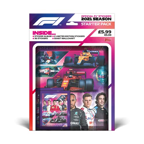 Topps F1 Stickers 2021 - Paquete de iniciación (F1S2-APK6)