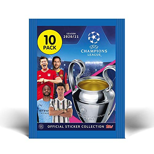 Topps UCL Mini lata pegatinas T.20/21 (9 sobres)