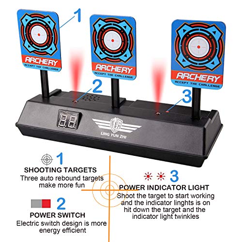 Topways® Auto Reset Shooting Target , Electrónico Scoring de Disparo Objetivo Reinicio Automático para Nerf Pfeile Juguete Pistolas N-Strike Elite / Mega / Rival Serie