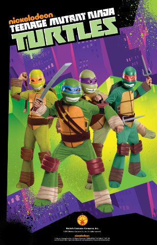 Tortugas Ninja - Disfraz de Raphael, para niños, talla L (Rubie's 886757-L)