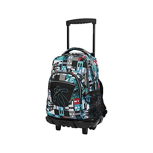 TOTTO MORRAL Rue BOMPER RENGLON Mochila con Ruedas, Juventud Unisex, Estampado (Multicolor), Talla Única