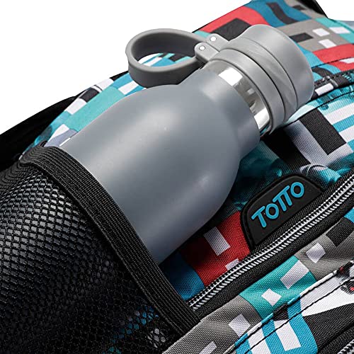 TOTTO MORRAL Rue BOMPER RENGLON Mochila con Ruedas, Juventud Unisex, Estampado (Multicolor), Talla Única