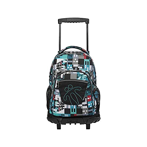 TOTTO MORRAL Rue BOMPER RENGLON Mochila con Ruedas, Juventud Unisex, Estampado (Multicolor), Talla Única