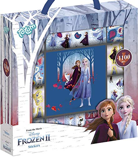 Totum Disney Frozen II Caja de Adhesivos con Más de 1100 Pegatinas