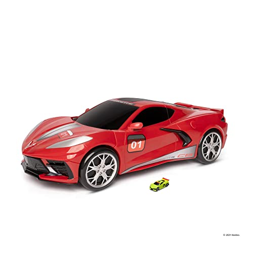 Toy Partner- Coche Micromachines Corvette Raceway, Convertible en playset, Multicolor (MMW0173)