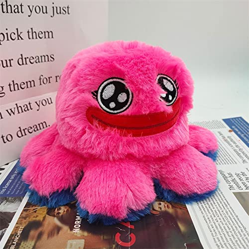 Toy Scholar Octopus Plushie Reversible / Pieuvre Peluche Reversible, Reversible Pulpo Felpa / Poulpe Reversible | Mood Octopus Plushie, Flip Pulpus Felpa, Flippy Pulpo, Peluche Reversible Calamar