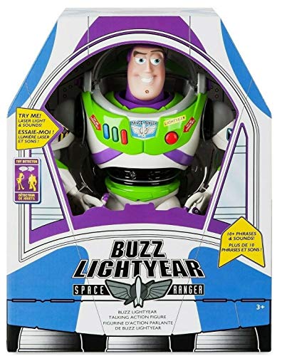 Toy Story Disney Advanced Talking Buzz Lightyear Action Figure 12'' (Official Disney Product). Ideal Toy For Child and Kid. by