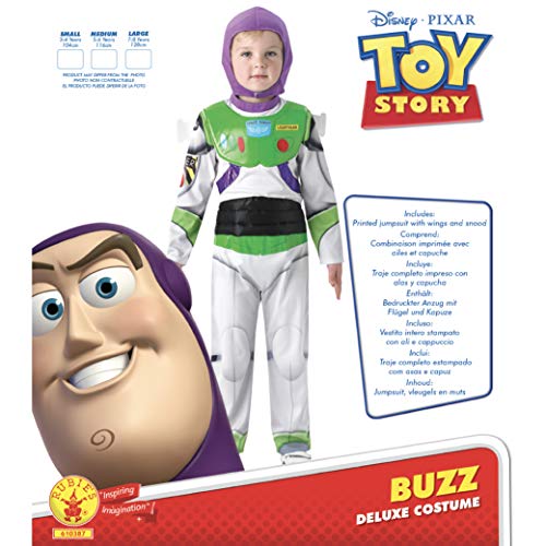 TOY STORY (DISNEY PIXAR) New Deluxe Buzz Lightyear - Kids Costume 7 - 8 years , color/modelo surtido