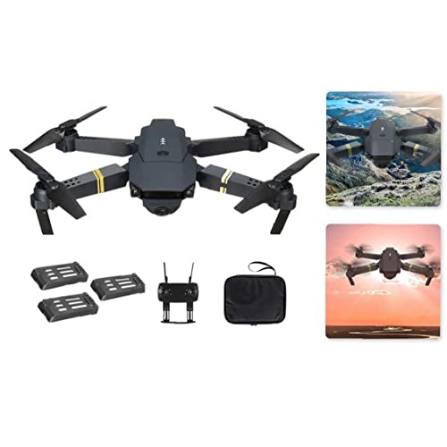 Toy y drone controlados remotos Quadcopter E58 WIFI FPV Mini Quadcopter 4K Cámara Drone plegable Soporte de retorno automático con 3batteries Por Mednkoku