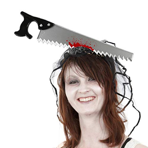 TOYANDONA Aterrador Arma Diadema Plástico Hacha Hoz Sangrienta Carnicero Accesorios Machete Disfraz Prop Zombie Accesorios Maquillaje para Halloween Suministros 8Pcs