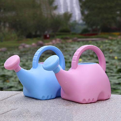 TOYANDONA Regadera de Elefante Regadera de Juguete para Niños Regadera de Plástico para Plantas de Jardín Interiores Al Aire Libre ( Rosa )