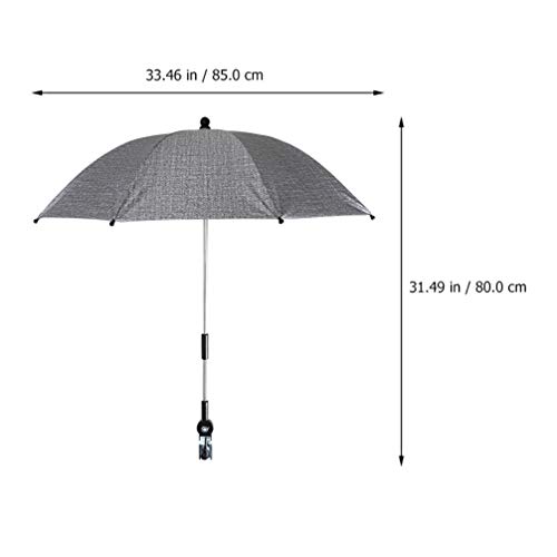 TOYANDONA Sombrilla Flexible para Cochecito de Bebé con Protección Solar UV Parasol para Cochecito de Bebé con Soporte Ajustable Paraguas de Protección UV Sombrilla de Lluvia para Exterior