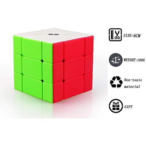 TOYESS Fisher Cube 3x3x3 Speed Cube, Cubo de Velocidad 3x3 Stickerless, Rompecabezas Puzzle Juguetes para Adulto & Niños