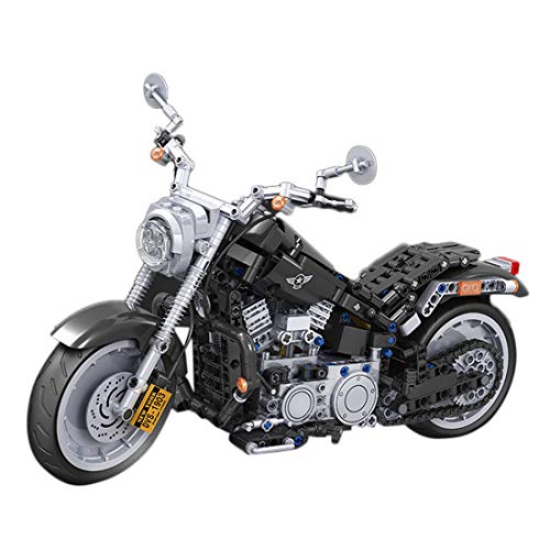 TOYPRO Juego de construcción de motocicleta para Harley, técnica de carreras, juego de construcción compatible con Lego Technic – 709 bloques de construcción