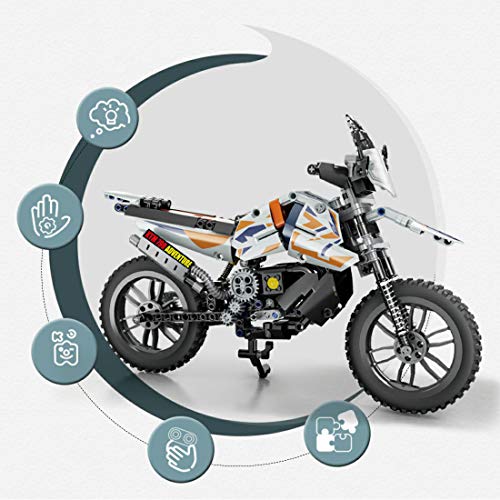 TOYPRO Juego de construcción para moto KTM-790, 434 piezas, compatible con Lego Technic