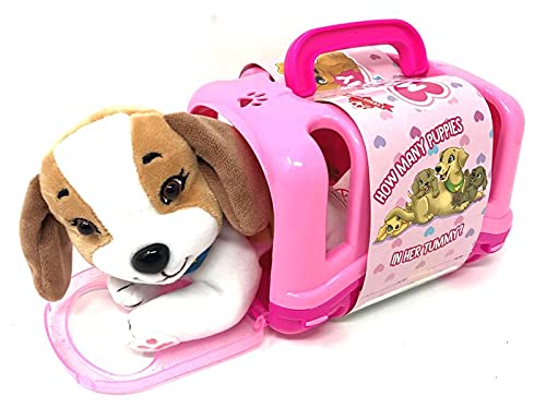 TOYSGIOCATTOLI Mammy Surprise con transportín con orejas largas descubre cuántos cachorros tendrán -1 ?2 ?3 + regalo como en la foto