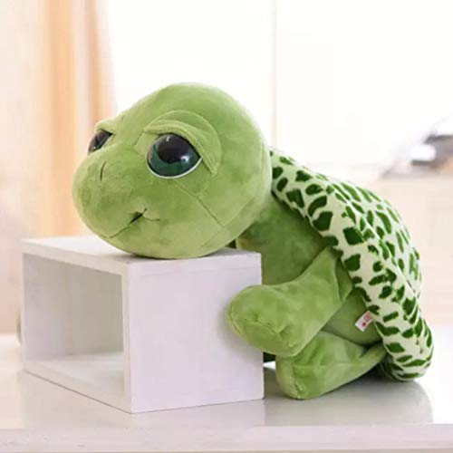 Toyvian Peluche Tortuga Peluche Juguete Blando Kawaii Tortuga Verde Tortuga Juguete Animal de Peluche Suave 18cm