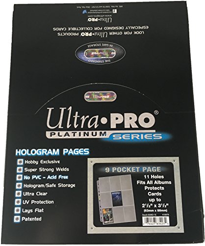 Trading Card A4 Sleeves - 25 Ultra Pro 9 Pocket Platinum Pages MTG/Pokemon. by Ultra Pro Platinum Series Nine Pocket Pages