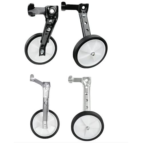 Training Wheels,Estabilizador de Bicicletas para Adultos,Ruedas de Apoyo para Bicicleta Infantil,Ruedas Estabilizadoras para Bicicletas de Niños 16/18/20/22/24 Pulgadas (Silver)