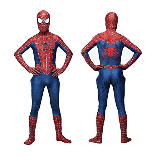 Traje De Hombre Araña Del Traje Del Hombre Araña De Los Niños Del Traje De Cosplay De Los Hombres De Regreso A Casa De Disfraces De Halloween Carnaval Spiderman Impresión Spandex / Lycra 3D,155~165cm