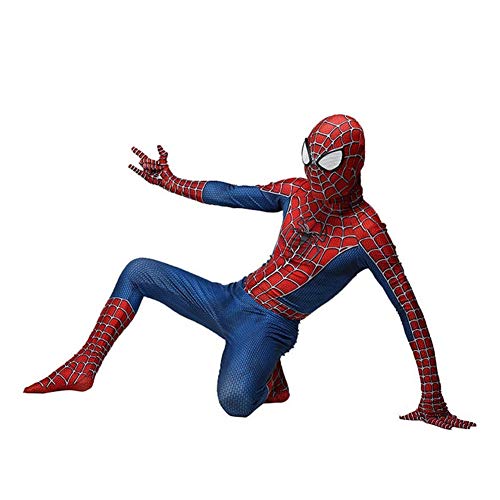 Traje De Hombre Araña Del Traje Del Hombre Araña De Los Niños Del Traje De Cosplay De Los Hombres De Regreso A Casa De Disfraces De Halloween Carnaval Spiderman Impresión Spandex / Lycra 3D,155~165cm