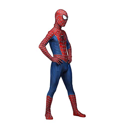 Traje De Hombre Araña Del Traje Del Hombre Araña De Los Niños Del Traje De Cosplay De Los Hombres De Regreso A Casa De Disfraces De Halloween Carnaval Spiderman Impresión Spandex / Lycra 3D,155~165cm